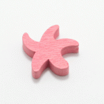 estrella de mar rosa medio